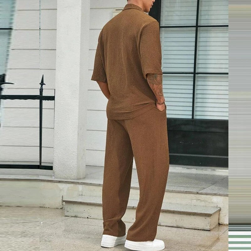 stylish men’s warm-weather set