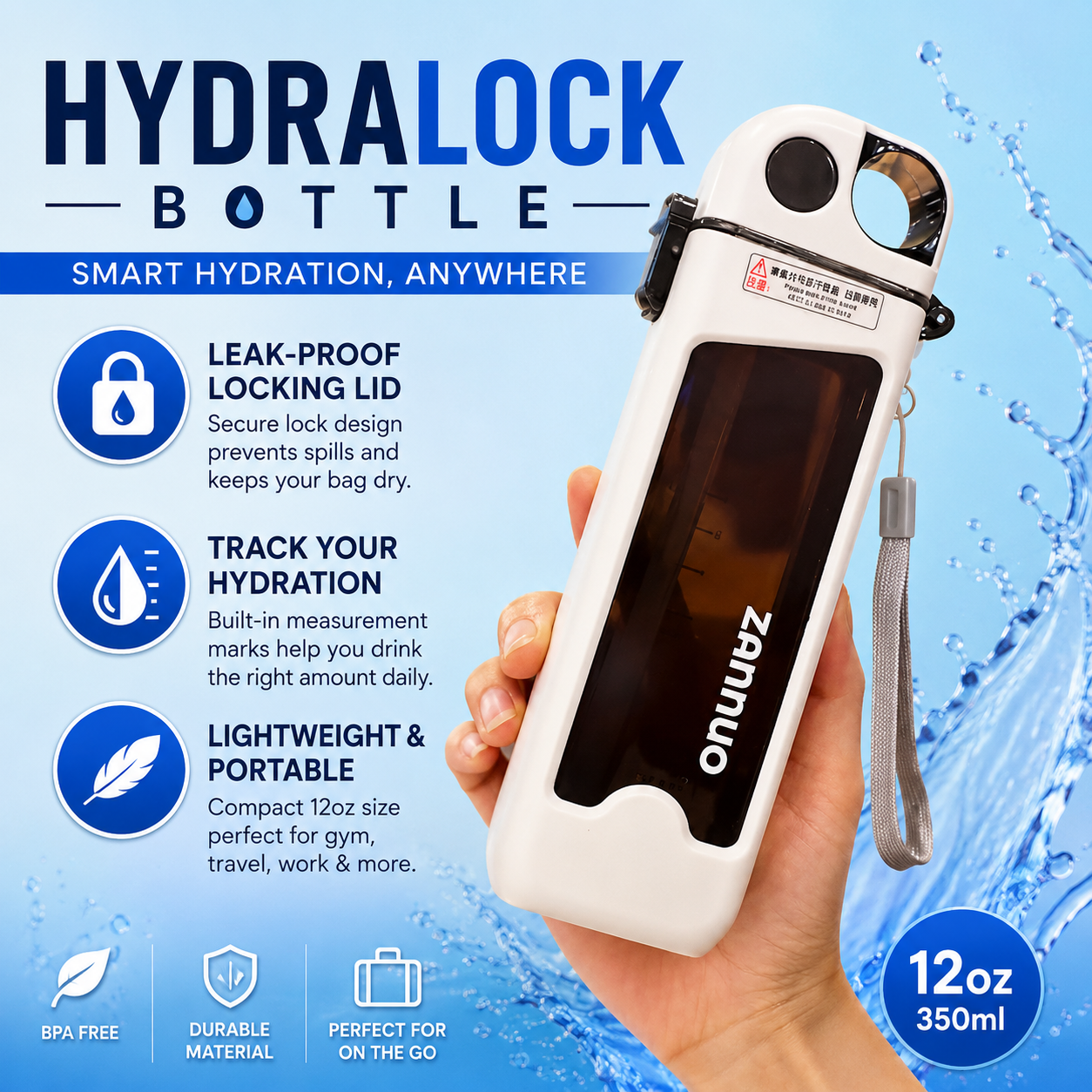 sports water bottle