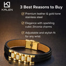 brown leather charm bracelet