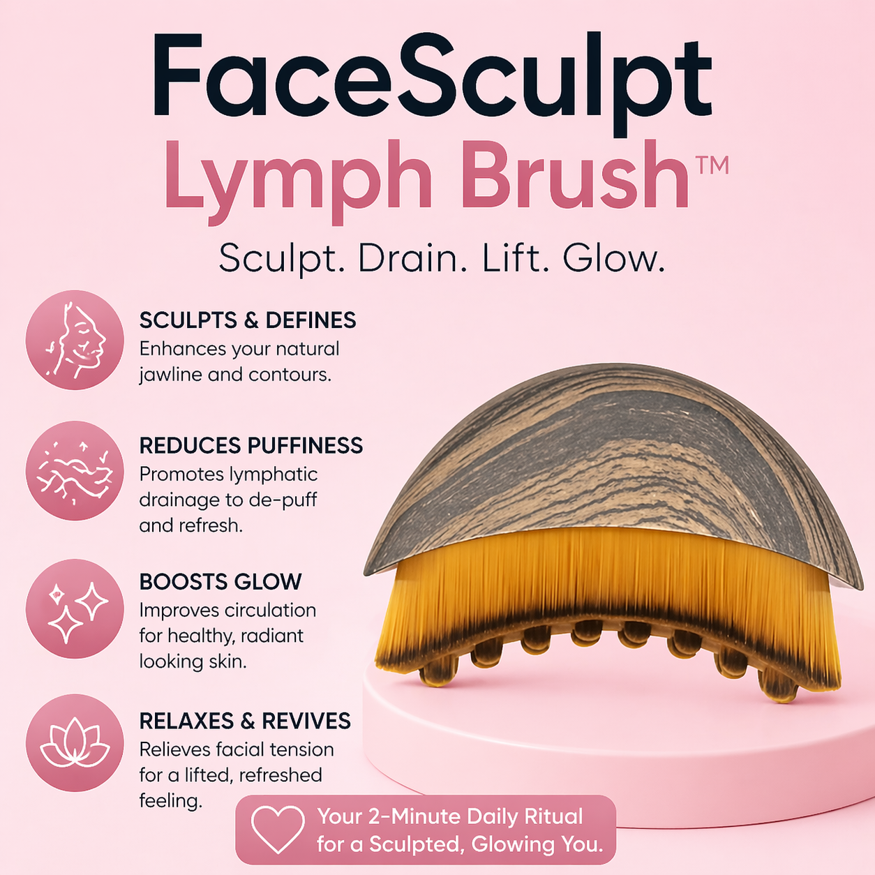 contour face massage brush