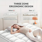 Machine washable mattress topper