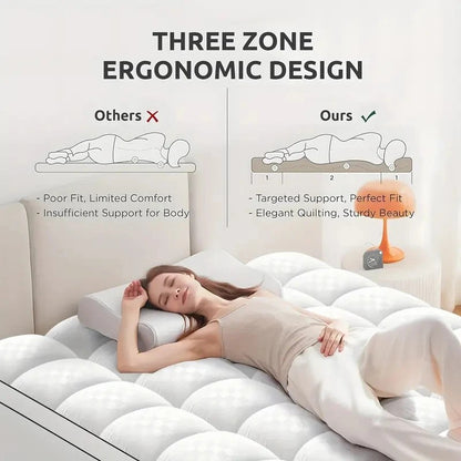 Machine washable mattress topper