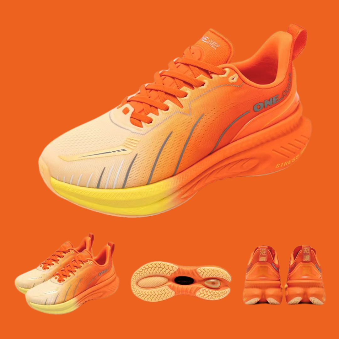 Breathable mesh running shoes