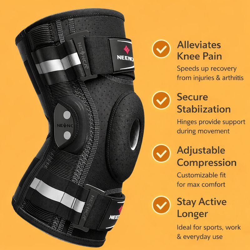 Black knee brace