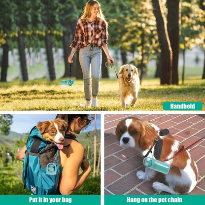 Dog poop cleanup tool with refill bag dispenser
