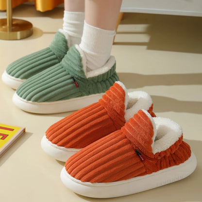 Indoor warm cozy footwear