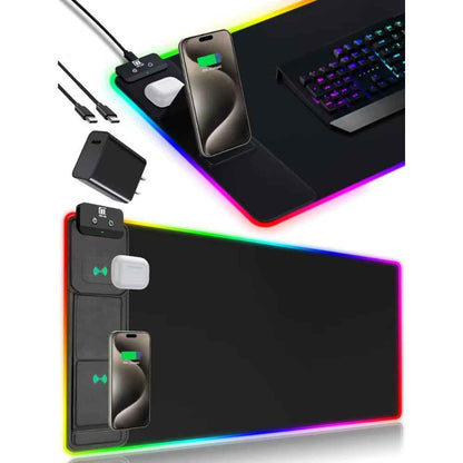 PowerDesk™ Wireless Charging RGB Desk Mat