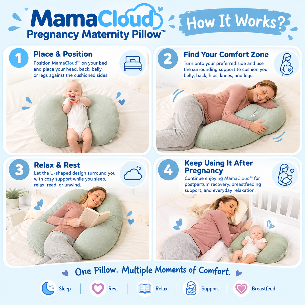 postpartum support pillow