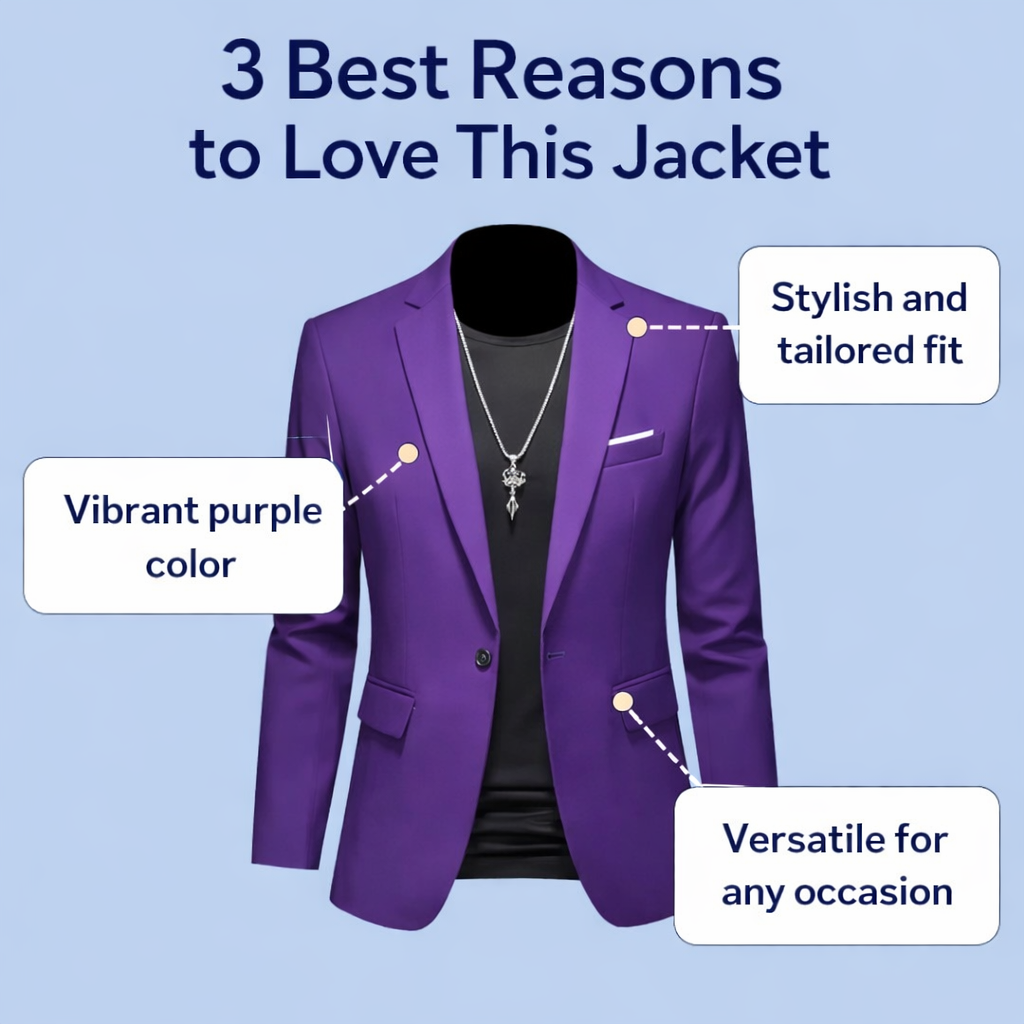 Luxury formalwear black jacket