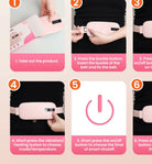 Cordless menstrual heating pad