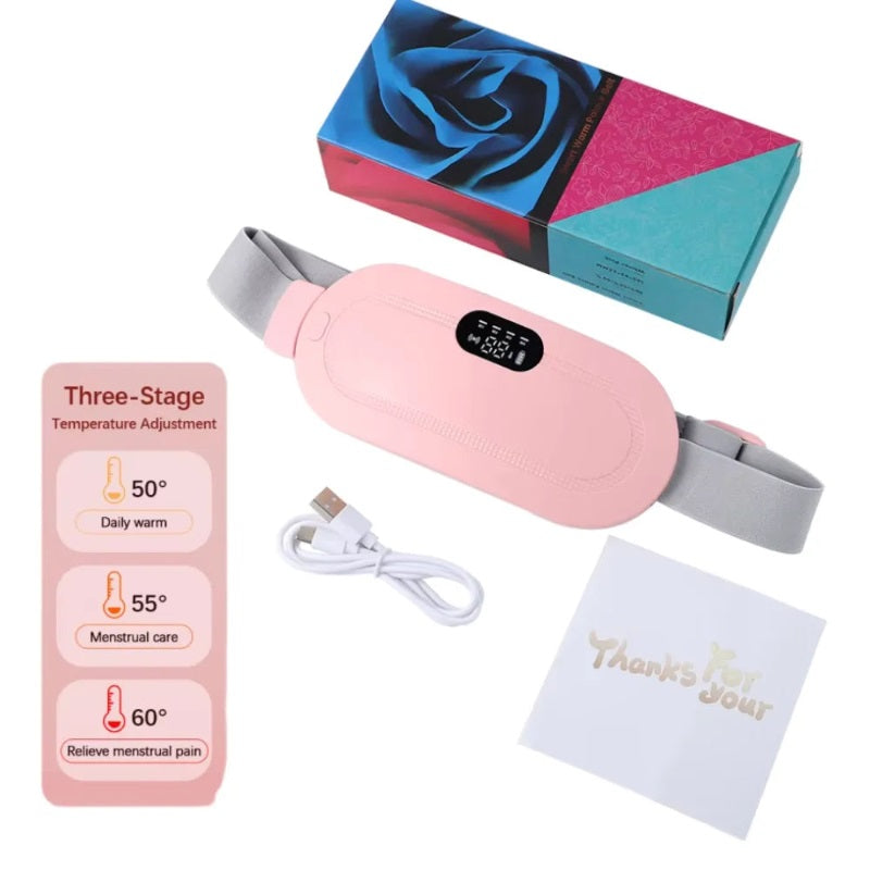 Heat and vibration cramp massager