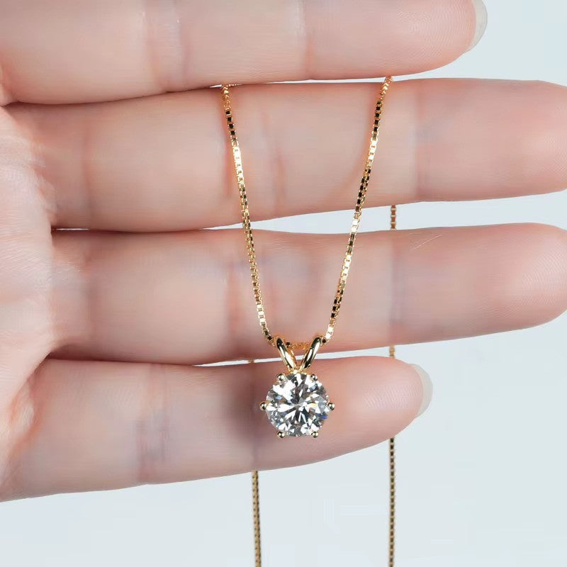 Round Solitaire Moissanite Jewelry
