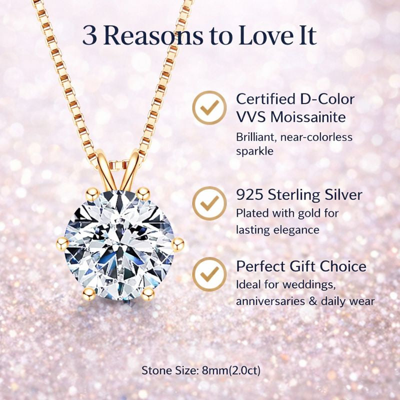 Wedding Jewelry Solitaire Pendant