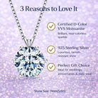 Dazzling Certified Moissanite