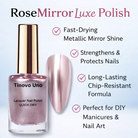 Rose chrome nail polish