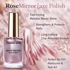 High-gloss rose manicure