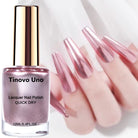 Metallic pink nail lacquer