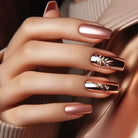 rose gold nail art polish