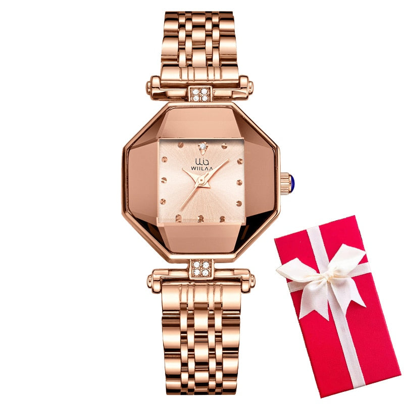 luxury Glimmerose minimalist wristwatch