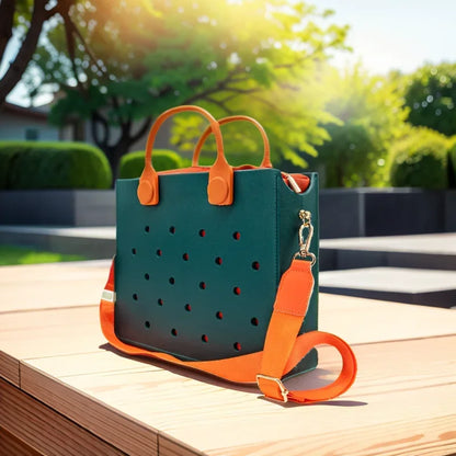 AquaCharm EVA Tote: Fashionable Waterproof Beach Bag - Mag & Doudy