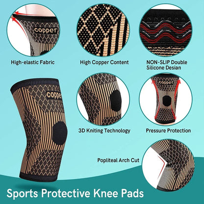 PainShield Copper Knee Brace : Trusted Support for Sports, Joint Pain & Everyday Movement - Mag & Doudy