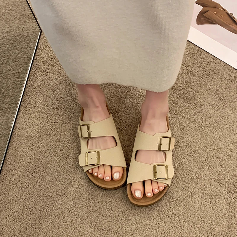 fashionable beach sandals with soft footbed - Mag & Doudy