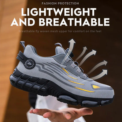 SafeStep Rotating Safety Shoes: IronFlex Security Work Sneakers - Mag & Doudy