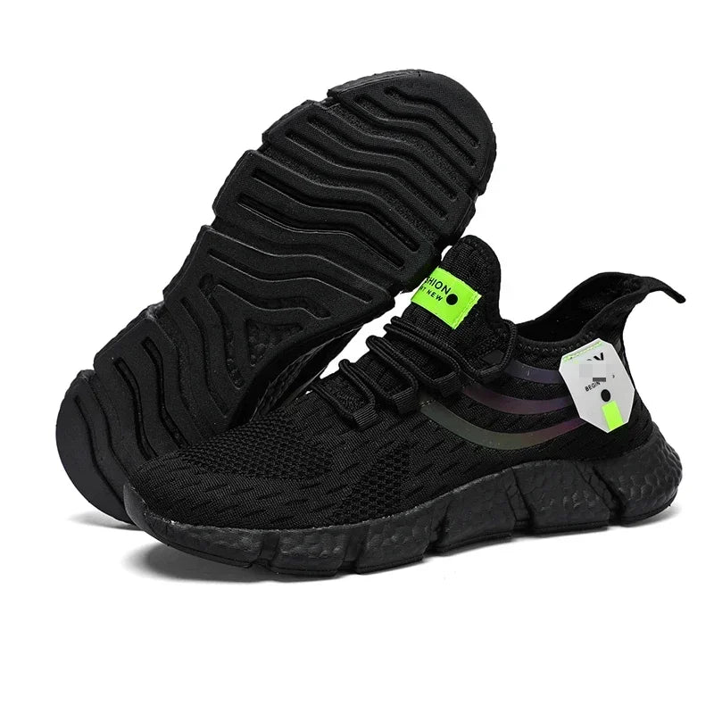 Black athletic shoes