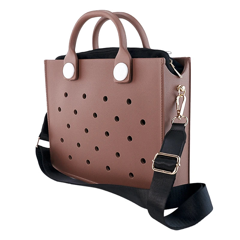 AquaCharm EVA Tote: Fashionable Waterproof Beach Bag - Mag & Doudy