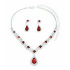 Crystal statement necklace and earrings