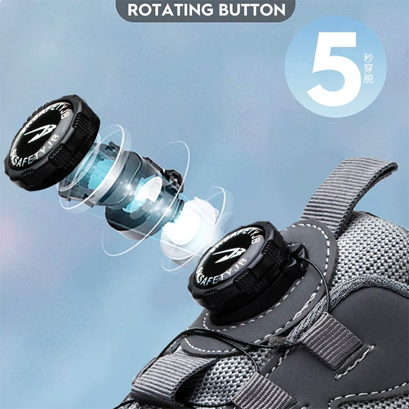 SafeStep Rotating Safety Shoes: IronFlex Security Work Sneakers - Mag & Doudy