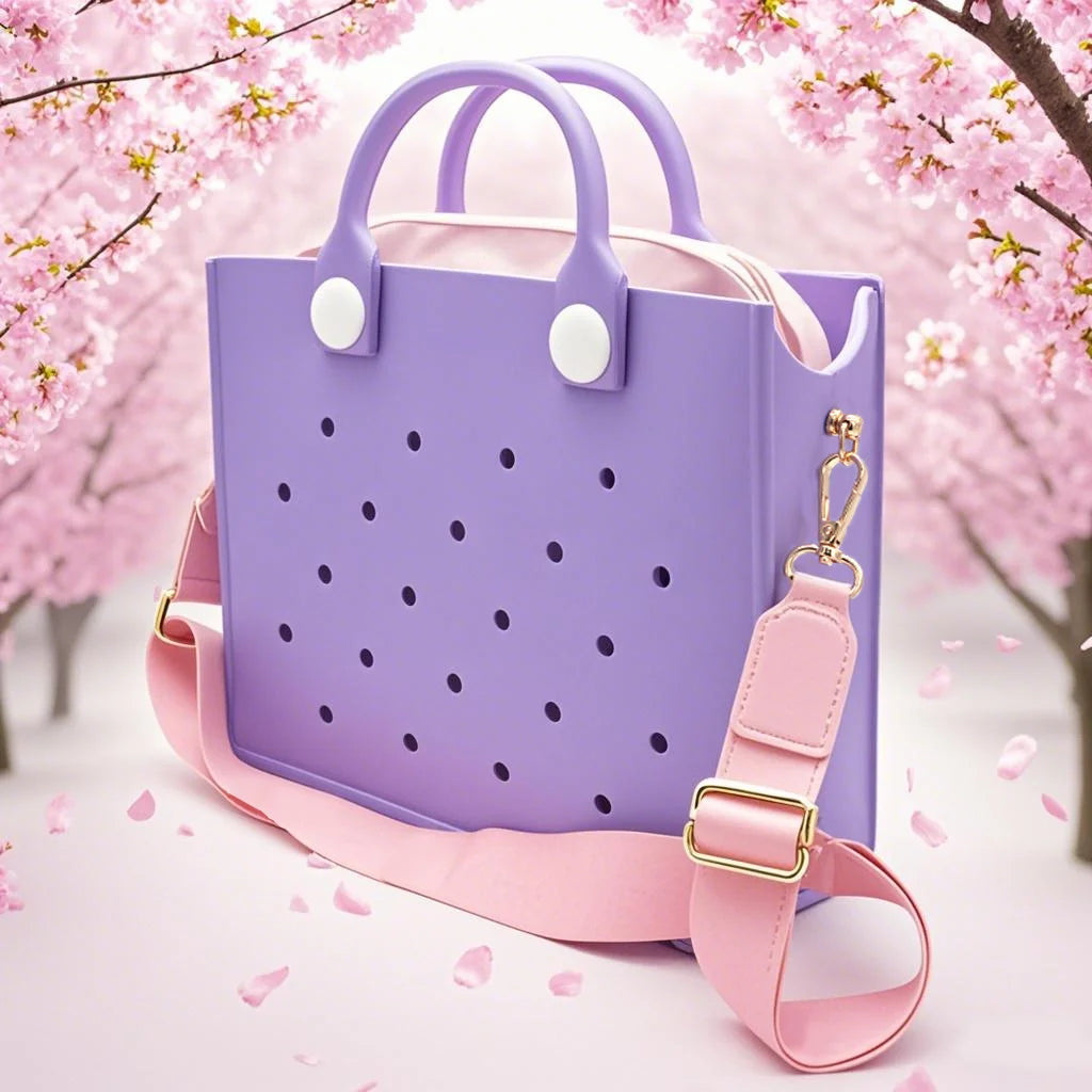 AquaCharm EVA Tote: Fashionable Waterproof Beach Bag - Mag & Doudy