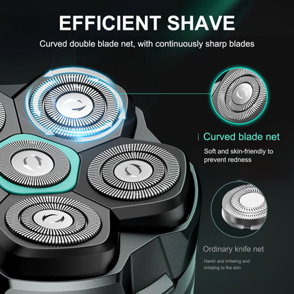 6D Magnetic Razor Head : Waterproof Stainless Steel Replacement Blade - Mag & Doudy