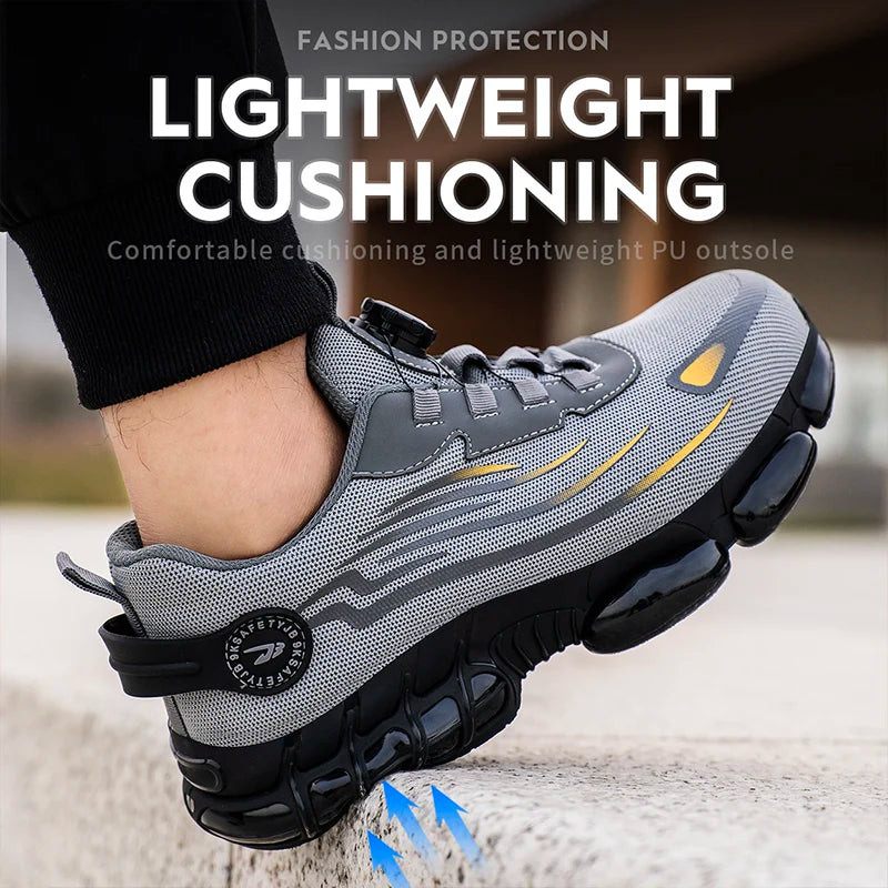 SafeStep Rotating Safety Shoes: IronFlex Security Work Sneakers - Mag & Doudy