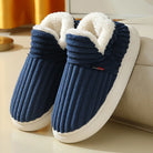 Unisex plush cotton slippers
