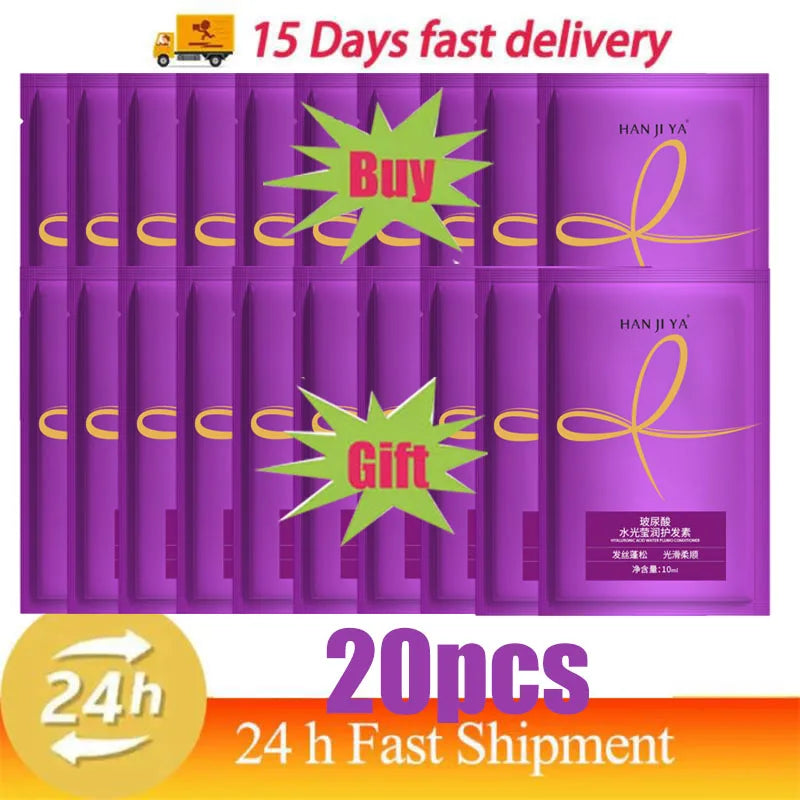 HANJIYA' branding, promotional text about fast delivery, and a gift offer.