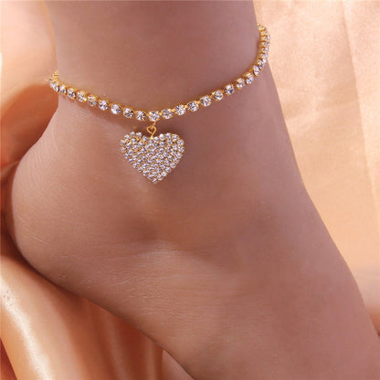 ShimmerLink rhinestone foot chain- Mag & Doudy