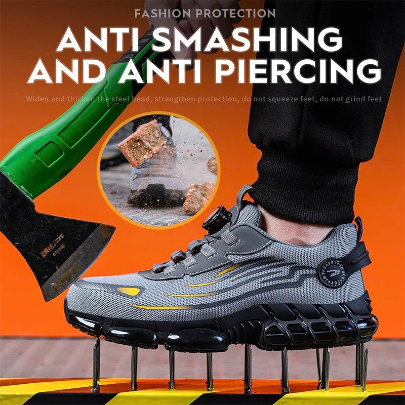 SafeStep Rotating Safety Shoes: IronFlex Security Work Sneakers - Mag & Doudy