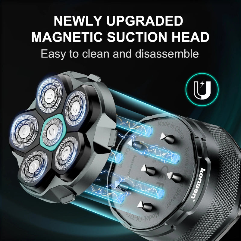6D Magnetic Razor Head : Waterproof Stainless Steel Replacement Blade - Mag & Doudy