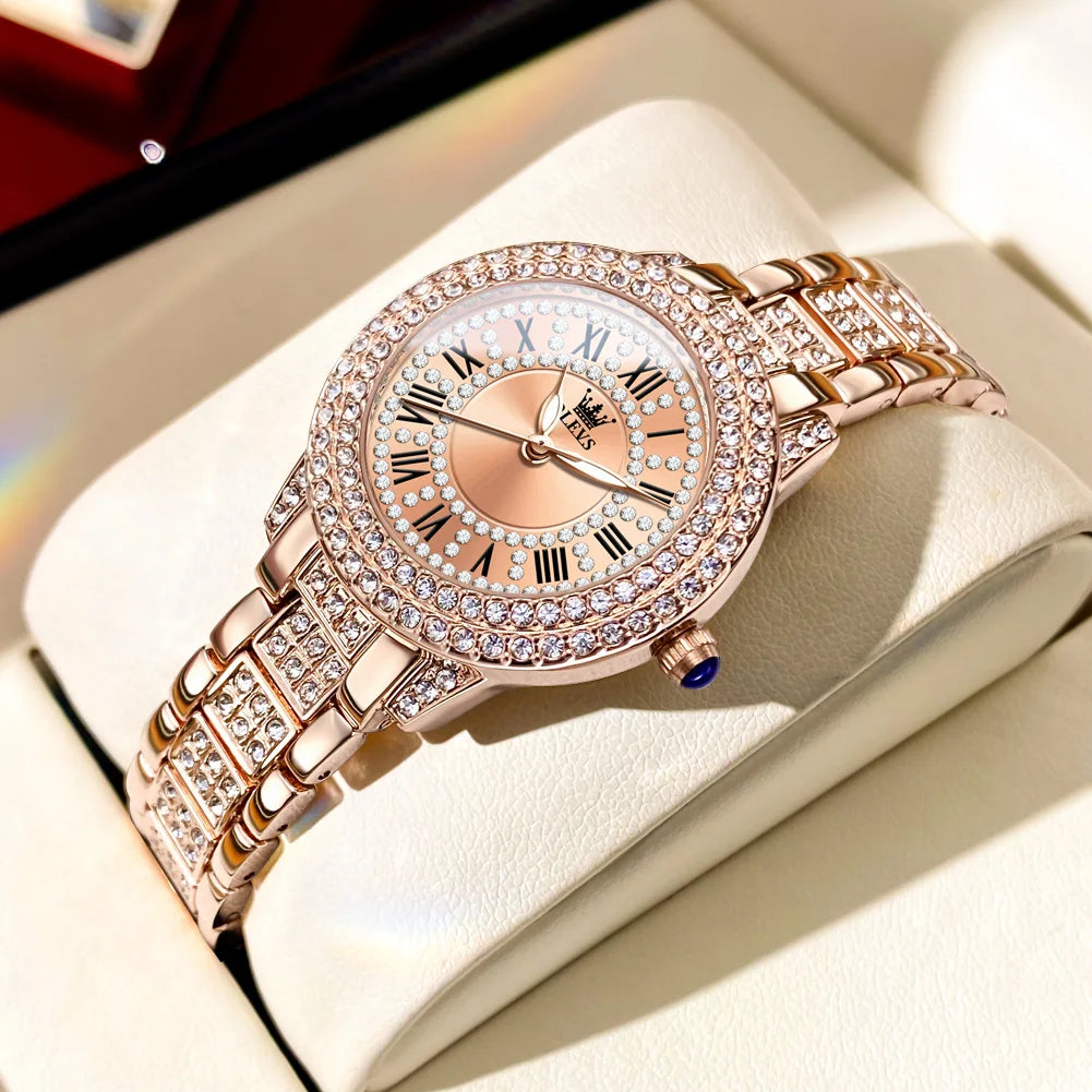 Gold fashion ladies watch