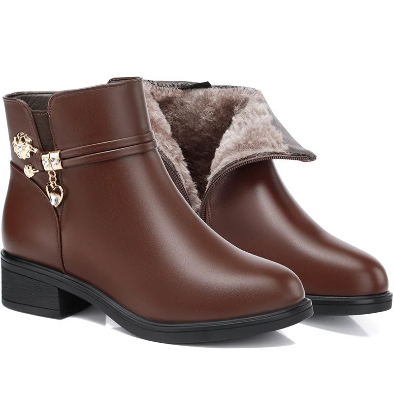 cold weather wool lined boots