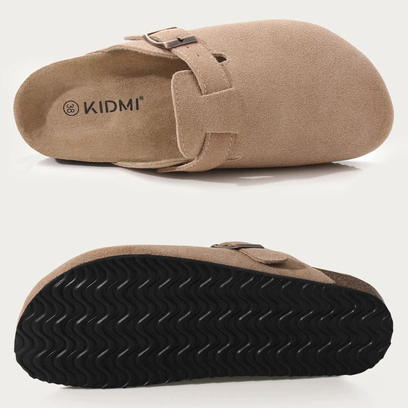 ComfyCork Suede Sandals : Stylishly Comfortable - Mag & Doudy