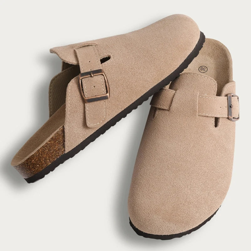 ComfyCork Suede Sandals : Stylishly Comfortable - Mag & Doudy