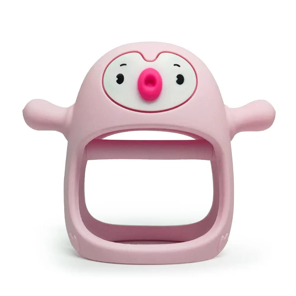 Pink baby teether