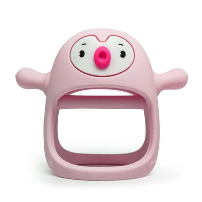 Pink baby teether