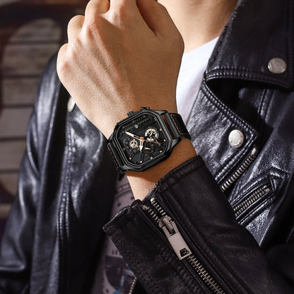 Gold men’s wristwatch - Mag & Doudy