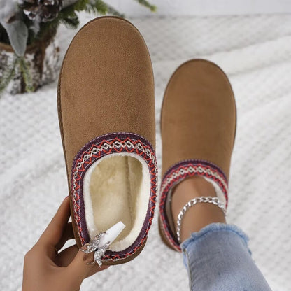 snow glow cozy winter slippers