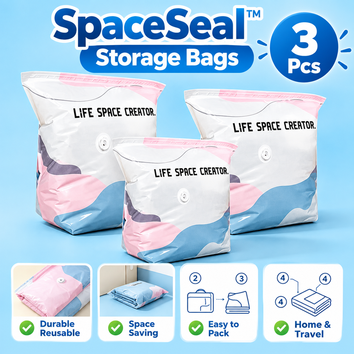 SpaceSeal Storage Bags