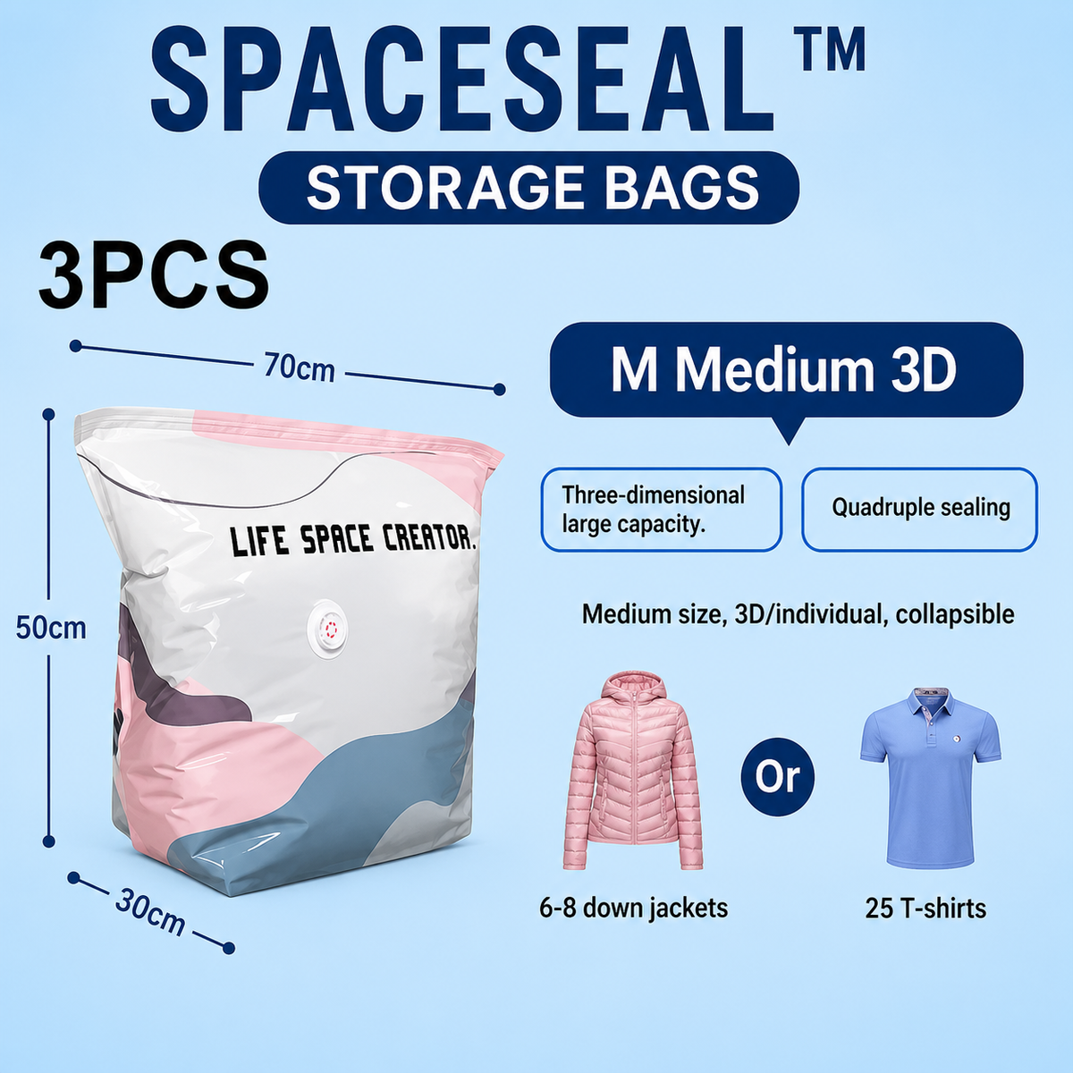 Bedding compression bags