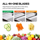 Onion, carrot, cucumber slicer